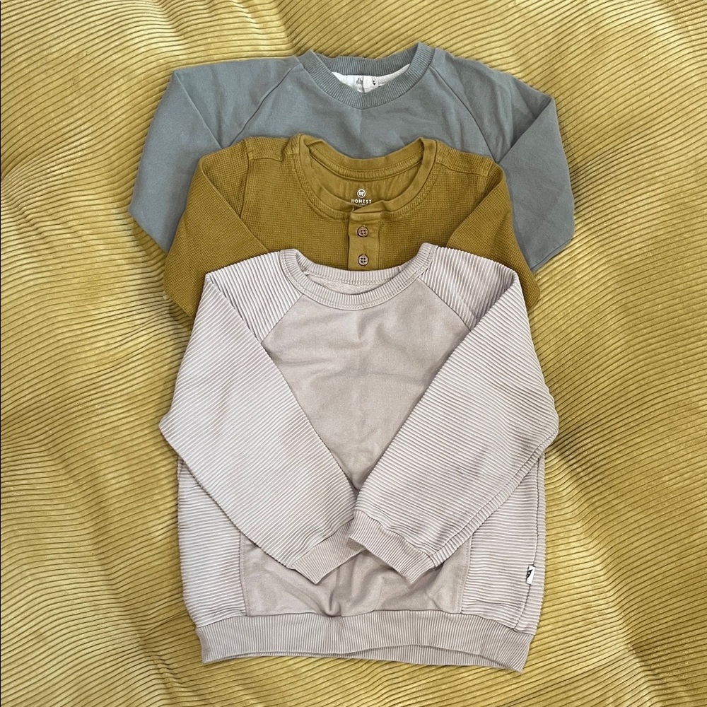 Organic Cotton Kids' Long Sleeve Tops Bundle